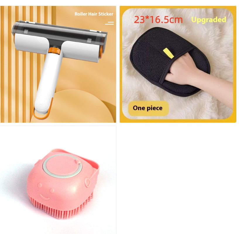 2 in 1 Pet Hair Removal Roller Multifunctional Portable Washable Hair Removal Brush Pet Supplies
