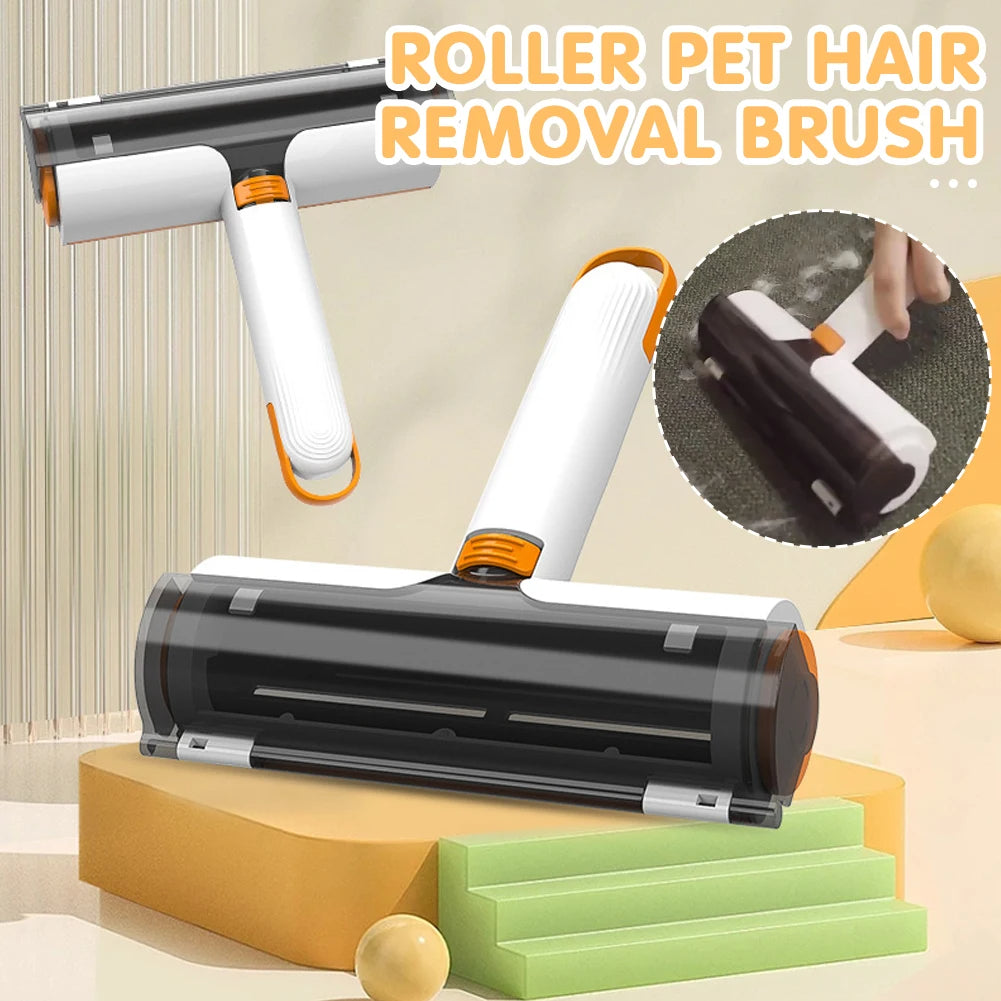 2 in 1 Pet Hair Removal Roller Multifunctional Portable Washable Hair Removal Brush Pet Supplies